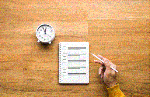 Pen and paper checklist