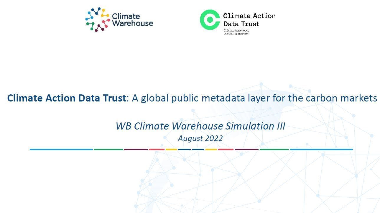 Technical overview of The Climate Action Data (CAD) Trust  - Simulation III