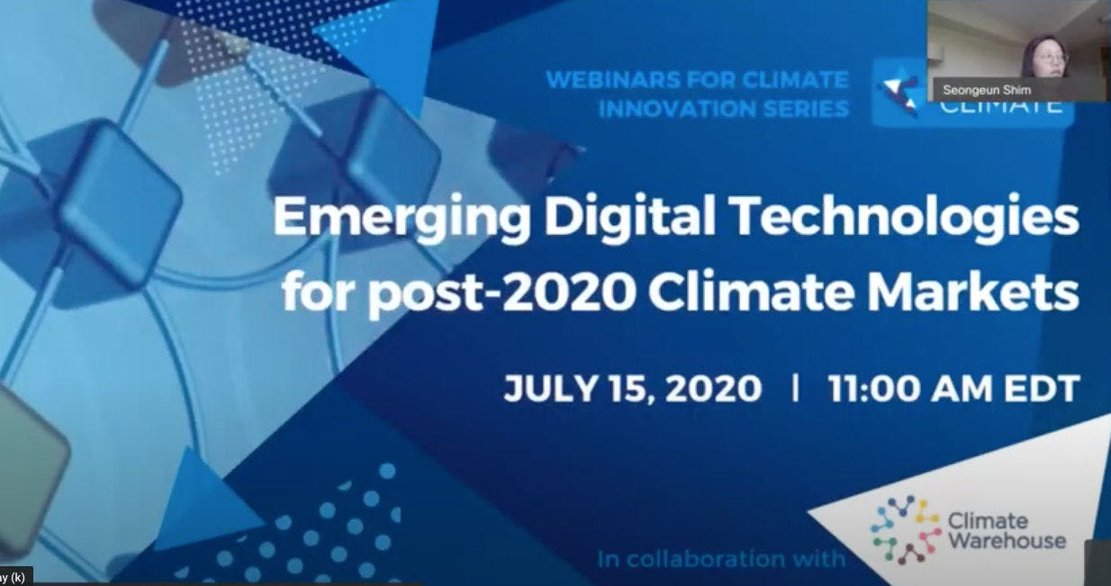 Emerging Digital Technologies for Post-2020 Climate Markets
